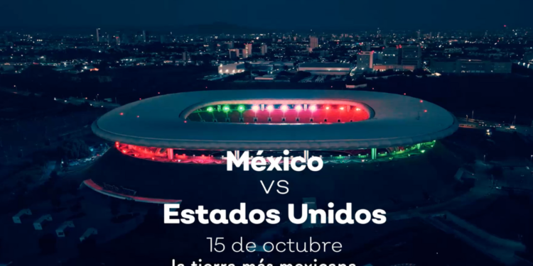 Jalisco recibirá partido entre México y Estados Unidos