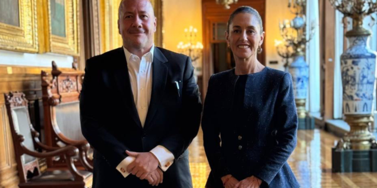 Recibe la Presidenta Dra. Claudia Sheinbaum al Gobernador Enrique Alfaro