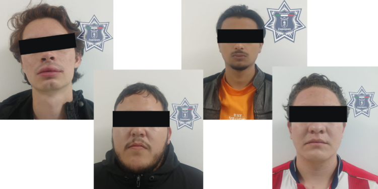 Detienen a Cuatro Hombres por Presunta Agresión Física en Zapopan