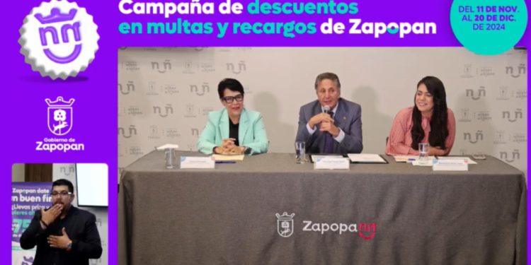 Zapopan lanza campaña de descuentos de hasta el 75% para regularización de adeudos