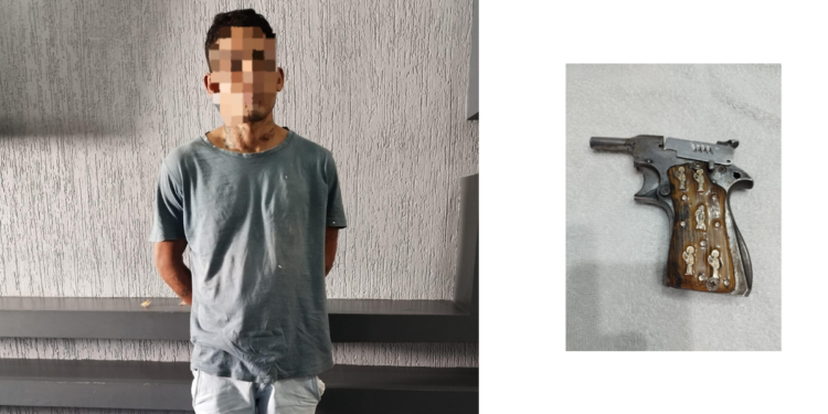 Detienen a Hombre con Arma de Fuego y Presunta Droga en Motel de Tlaquepaque