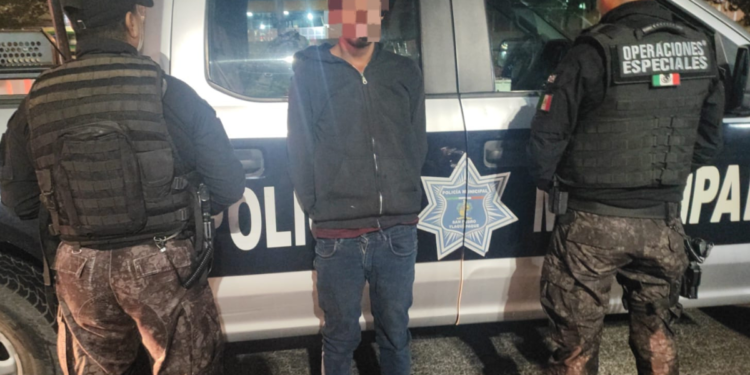 Detienen a hombre armado durante operativo en Haciendas de San José