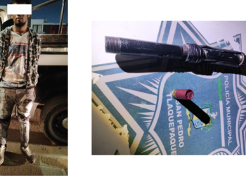 Detienen a hombre con arma de fabricación ilícita en Parques de la Victoria