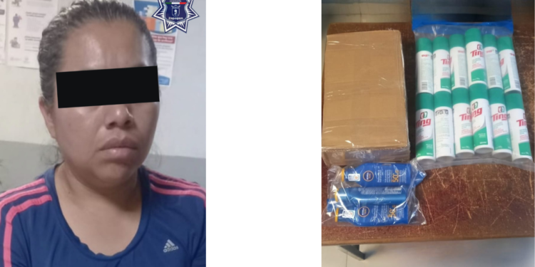 Policías de Zapopan detienen a Femenina por presunto robo a negocio