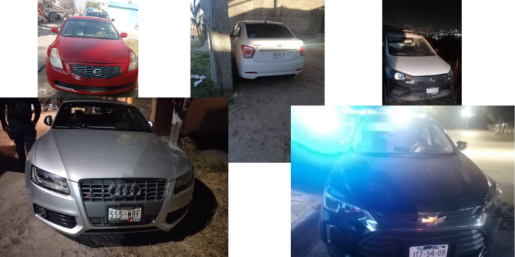 Policías de Tlaquepaque Recuperan 9 Automóviles con Reporte de Robo