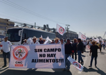 La CNC Jalisco realiza manifestación en defensa del campo mexicano