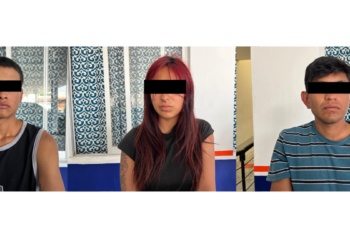 Dos hombres y una mujer detenidos con arma de fuego