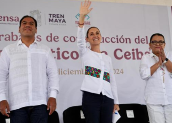 Presidenta Claudia Sheinbaum da banderazo de salida al inicio de la construcción del Parque Ecoturístico “La Ceiba” en Palenque, Chiapas