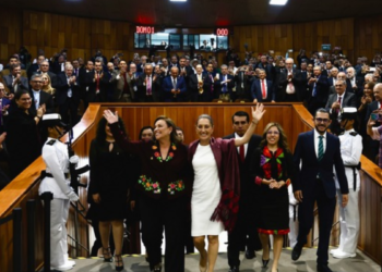 Presidenta Claudia Sheinbaum asiste a la toma de protesta de Rocío Nahle García como gobernadora constitucional de Veracruz