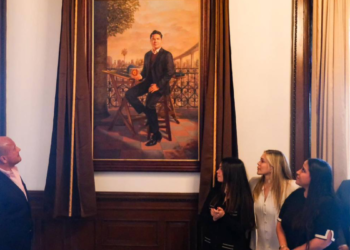 Develan retrato de Jorge Aristóteles Sandoval en Palacio de Gobierno