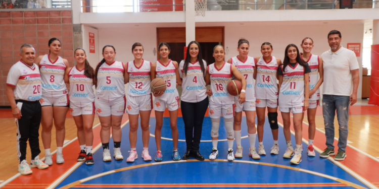 Laura Imelda inaugura La Copa COMUDE COMEX de Básquetbol Femenil Los 5 Grandes