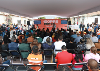 Preside Alcalde Gerardo Quirino el evento: «100PRE Cerca haciendo obras para Tlajo»