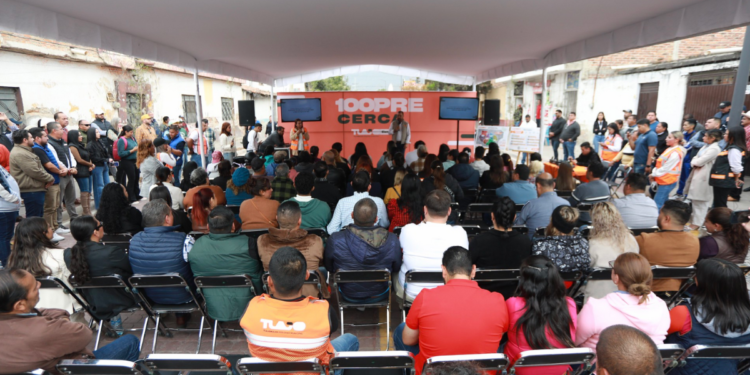 Preside Alcalde Gerardo Quirino el evento: «100PRE Cerca haciendo obras para Tlajo»