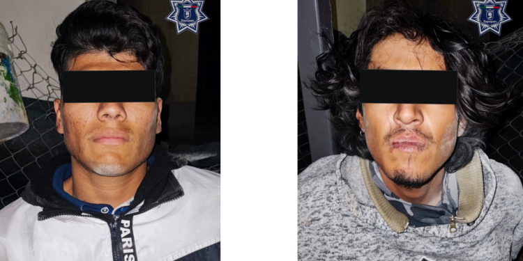 Dos detenidos por presunto robo a negocio en Col. México Nuevo en Zapopan