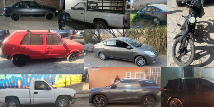 Policías de Tlaquepaque recuperan cinco automóviles, tres camionetas y dos motocicletas