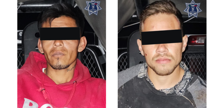 Detienen a dos por portación de arma de fuego, droga y aseguran motocicleta