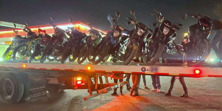 Gobierno de Tlajomulco retira 20 motocicletas de circulación por incumplir con la ley