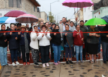 Se inauguró la pavimentación de la calle José María Morelos en San Agustín