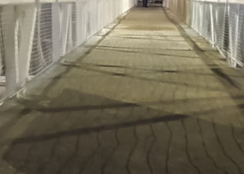 Concluye obra pendiente del puente peatonal en Periférico Sur y Av. Colón