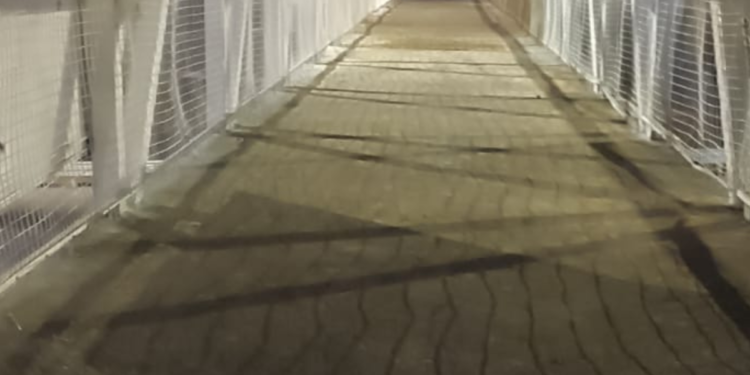 Concluye obra pendiente del puente peatonal en Periférico Sur y Av. Colón