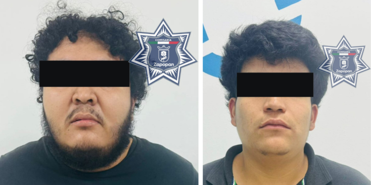 Detienen a Dos Hombres en Zapopan por presunta Posesión de Droga