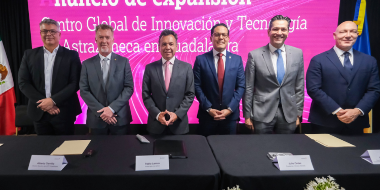 Celebra Gobernador Pablo Lemus anuncio de expansión de AstraZeneca en Jalisco