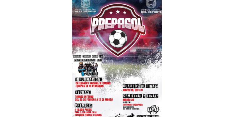 Gobierno de Tlaquepaque promueve torneo «PrepaGol»