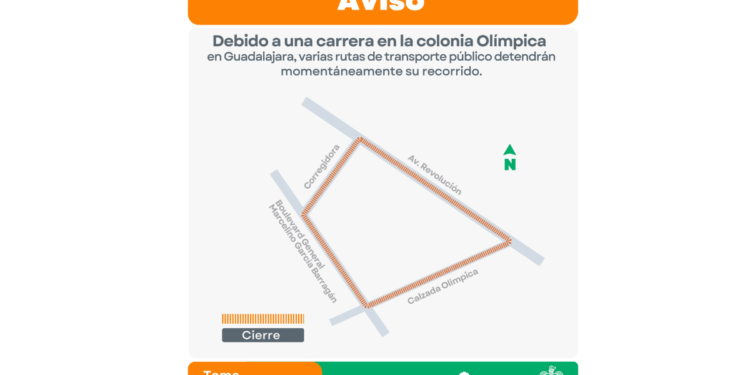 Informa Setran modificación temporal de rutas del transporte público por carrera deportiva
