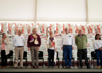 En Michoacán, Presidenta Claudia Sheinbaum encabeza entrega del Programa de Fertilizantes para el Bienestar, derecho de las y los campesinos