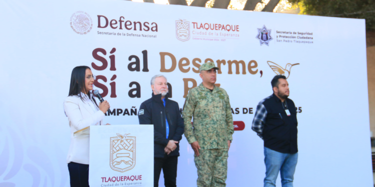 Gobierno de Tlaquepaque arranca la campaña «Sí al Desarme, Sí a la Paz»