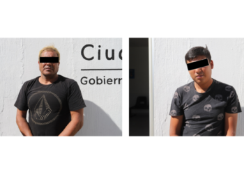 Policías de Tlaquepaque detienen a dos hombres por presunta posesión de arma de fuego y tiros útiles