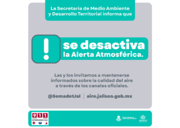 Desactiva Semadet Alertas Atmosféricas en Tala, Tlajomulco de Zúñiga e Ixtlahuacán de los Membrillos