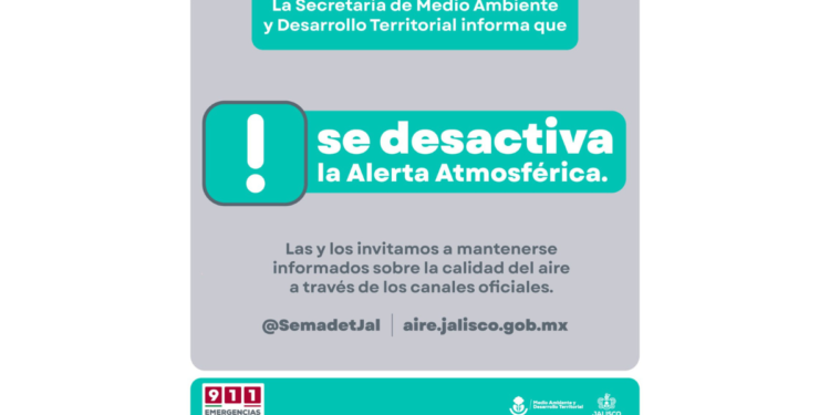 Desactiva Semadet Alertas Atmosféricas en Tala, Tlajomulco de Zúñiga e Ixtlahuacán de los Membrillos