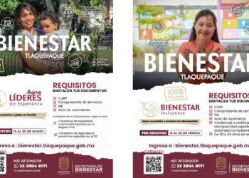 Abre preregistro a programas sociales de Bienestar de Tlaquepaque