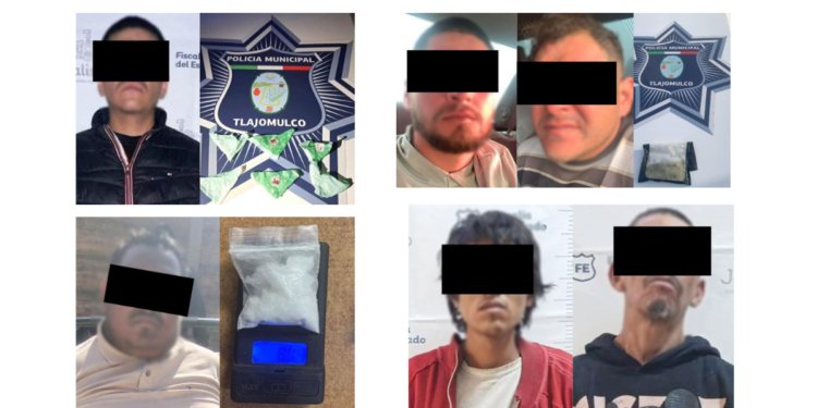 En hechos distintos, Policía de Tlajomulco detuvo a 53 personas, 27 por diversos delitos y a otras 26 por faltas administrativas; fueron recuperados 28 vehículos y motocicletas