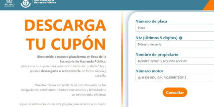 Lanzan portal para descargar cupón de la verificación vehicular