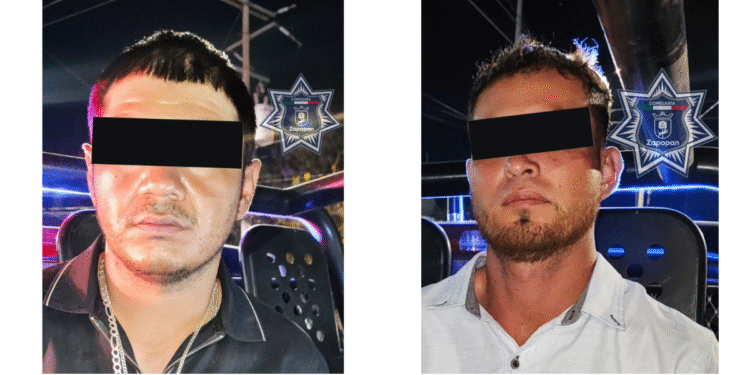 Dos masculinos detenidos en Zapopan por presunta posesión de droga dentro del Operativo interinstitucional para la prevención de delitos