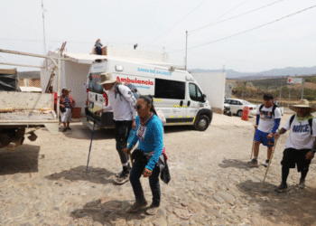 Activa Secretaría de Salud operativo en la Ruta del Peregrino 2025