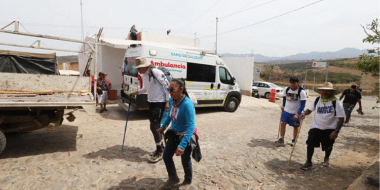 Activa Secretaría de Salud operativo en la Ruta del Peregrino 2025