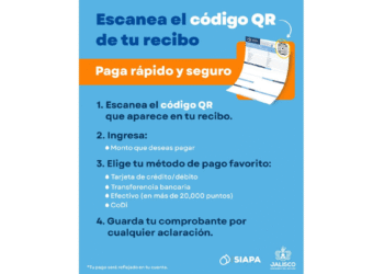 Ofrece SIAPA modalidad para realizar pagos a través de código QR