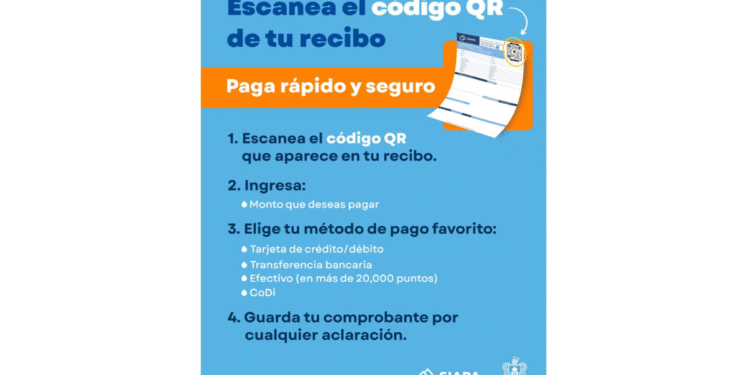 Ofrece SIAPA modalidad para realizar pagos a través de código QR