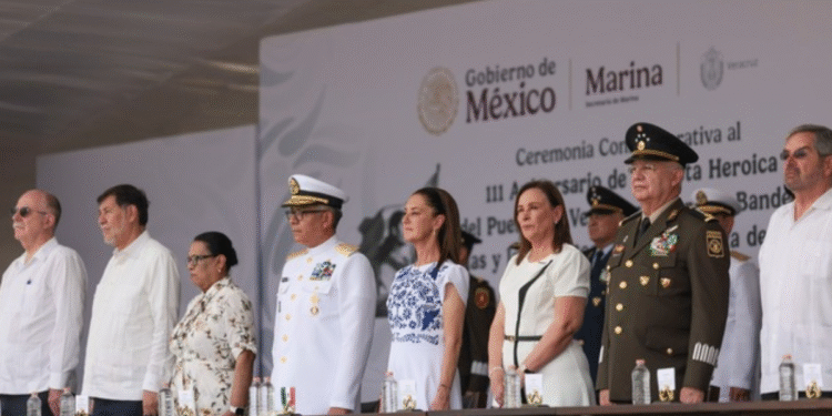 México no es protectorado ni colonia de ningún país extranjero: presidenta en el 111 Aniversario de la Gesta Heroica del Puerto de Veracruz