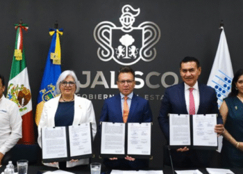 Encabeza Pablo Lemus, Gobernador de Jalisco, firma de convenio con INEGI e instalación del Comité Estatal de Información, Estadística y Geográfica del Estado (CEIEG)