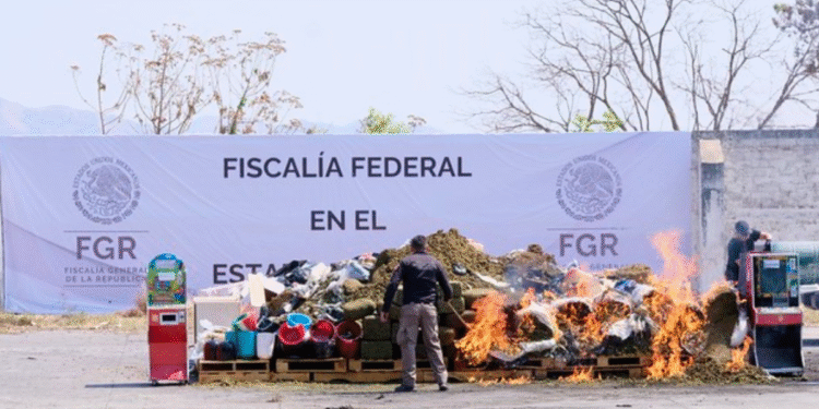 Acude Pablo Lemus, Gobernador de Jalisco, a destrucción de narcóticos y objetos de delito de la Fiscalía General de la República (FGR) 