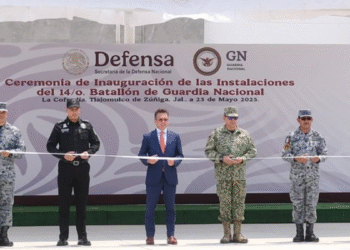 Asiste Pablo Lemus, Gobernador de Jalisco, a la inauguración de las instalaciones del 14/o Batallón de la Guardia Nacional