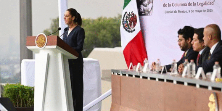 Gobierno, Fuerzas Armadas y pueblo, estamos construyendo paz y prosperidad: Presidenta en el 105 Aniversario de la Columna de la Legalidad