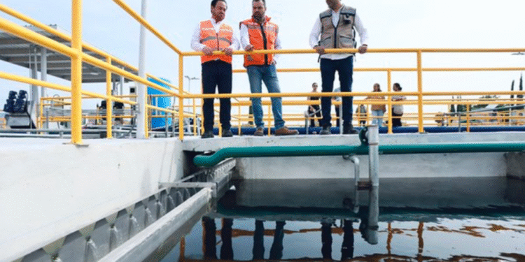 Gerardo Quirino inaugura ampliación de la planta de tratamiento Galaxia La Noria