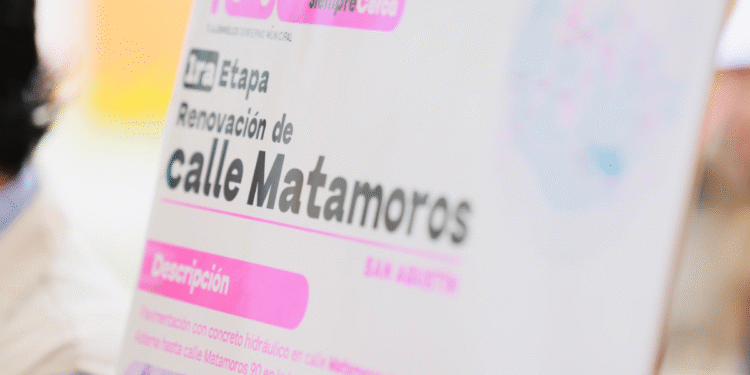 Gerardo Quirino inicia la renovación integral de la calle Mariano Matamoros en San Agustín