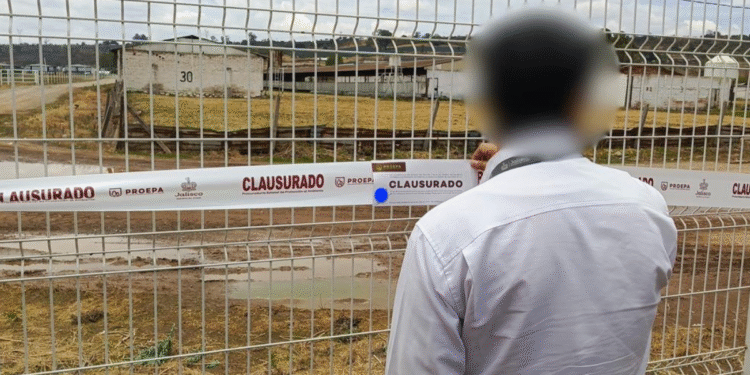Clausura PROEPA cuatro establecimientos por incumplir normativas ambientales en Jalisco