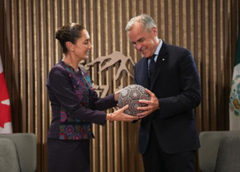 Valoramos mucho la relación con Canadá en lo comercial, cultural y en amistad: Presidenta en reunión con primer ministro Mark Carney, en G7